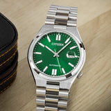  Shop Authentic Citizen Tsuyosa Automatic Green Dial Silver Steel Strap Watch For Men - NJ0150-81X - Luxxuri