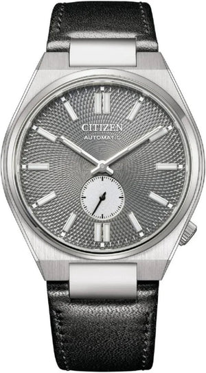  Shop Authentic Citizen Tsuyosa Automatic Grey Dial Black Leather Strap Watch for Men - NK5010-01H - Luxxuri