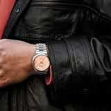  Shop Authentic Citizen Tsuyosa Automatic Salmon Orange Dial Silver Steel Strap Watch For Men - NJ0159-86Z - Luxxuri