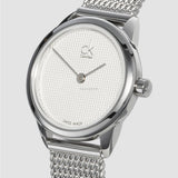  Shop Authentic Calvin Klein Minimal White Dial Silver Mesh Bracelet Watch for Women - K3M2312Y - Luxxuri