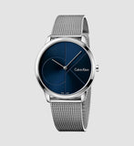  Shop Authentic Calvin Klein Minimal Blue Dial Silver Mesh Bracelet Watch for Women - K3M2212N - Luxxuri