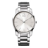  Shop Authentic Calvin Klein City Silver Dial Silver Steel Strap Watch for Men - K2G21126 - Luxxuri