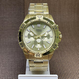  Shop Authentic Fossil Garrett Chronograph Gold Dial Gold Steel Strap Watch for Men - FS5772 - Luxxuri