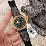  Shop Authentic Guess Swirl Quartz Black Dial Black Silicone Strap Watch for Women - W1096L3 - Luxxuri