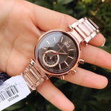  Shop Authentic Michael Kors Sawyer Rose Gold Dial Rose Gold Steel Strap Watch for Women - MK6226 - Luxxuri