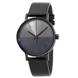  Shop Authentic Calvin Klein Boost Black Dial Black Leather Strap Watch for Men - K7Y214CZ - Luxxuri
