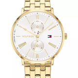  Shop Authentic Tommy Hilfiger Jenna Quartz White Dial Gold Steel Strap Watch for Women - 1782069 - Luxxuri
