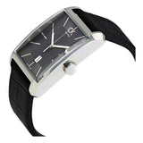  Shop Authentic Calvin Klein Window Black Dial Black Leather Strap Watch for Men - K2M21107 - Luxxuri