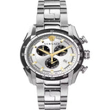  Shop Authentic Versace V-Ray Chronograph Quartz Silver Dial Silver Steel Strap Watch For Men - VE2I00321 - Luxxuri