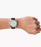  Shop Authentic Emporio Armani Classic Quartz Chronograph White Dial Black Leather Strap Watch For Men - AR1807 - Luxxuri
