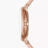  Shop Authentic Fossil Jacqueline Three Hand Mother of Pearl Dial Pink Leather Strap Watch for Women - ES4671 - Luxxuri