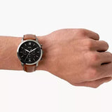  Shop Authentic Fossil Neutra Chronograph Black Dial Brown Leather Strap Watch for Men - FS5408 - Luxxuri