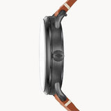 Shop Authentic Fossil Commuter Three Hand Date Black Dial Brown Leather Strap Watch for Men - FS5276 - Luxxuri