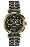  Shop Authentic Versace Aion Chronograph Black Dial Black Steel Strap Watch for Men - VE1D01620 - Luxxuri
