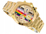  Shop Authentic Guess Eclipse Multifunction Gold Dial Gold Steel Strap Watch for Women - GW0433L1 - Luxxuri