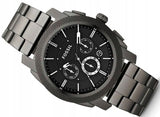  Shop Authentic Fossil Machine Chronograph Black Dial Grey Steel Strap Watch for Men - FS4662 - Luxxuri
