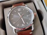 Shop Authentic Fossil Commuter Grey Dial Brown Leather Strap Watch for Men - FS5417 - Luxxuri