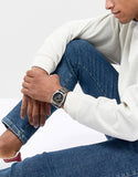  Shop Authentic Fossil Machine Chronograph Black Dial Grey Steel Strap Watch for Men - FS4662 - Luxxuri