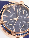  Shop Authentic Guess Analog Quartz Blue Dial Blue Rubber Strap Watch For Women - W0562L3 - Luxxuri