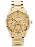  Shop Authentic Guess Crystal Multifunction Gold Dial Gold Steel Strap Watch for Women - W0778L2 - Luxxuri
