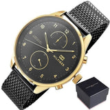  Shop Authentic Tommy Hilfiger Chase Quartz Black Dial Black Mesh Bracelet Watch for Men - 1791580 - Luxxuri