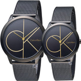  Shop Authentic Calvin Klein Minimal Black Dial Black Mesh Bracelet Watch for Women - K3M224X1 - Luxxuri