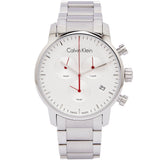  Shop Authentic Calvin Klein City Chronograph White Dial Silver Steel Strap Watch for Men - K2G271Z6 - Luxxuri