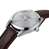  Shop Authentic Tissot Gentleman Silver Dial Brown Leather Strap Watch For Men - T127.410.16.031.00 - Luxxuri