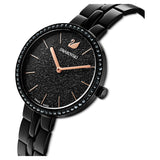  Shop Authentic Swarovski Cosmopolitan PVD Black Dial Black Steel Strap Watch for Women - 5547646 - Luxxuri
