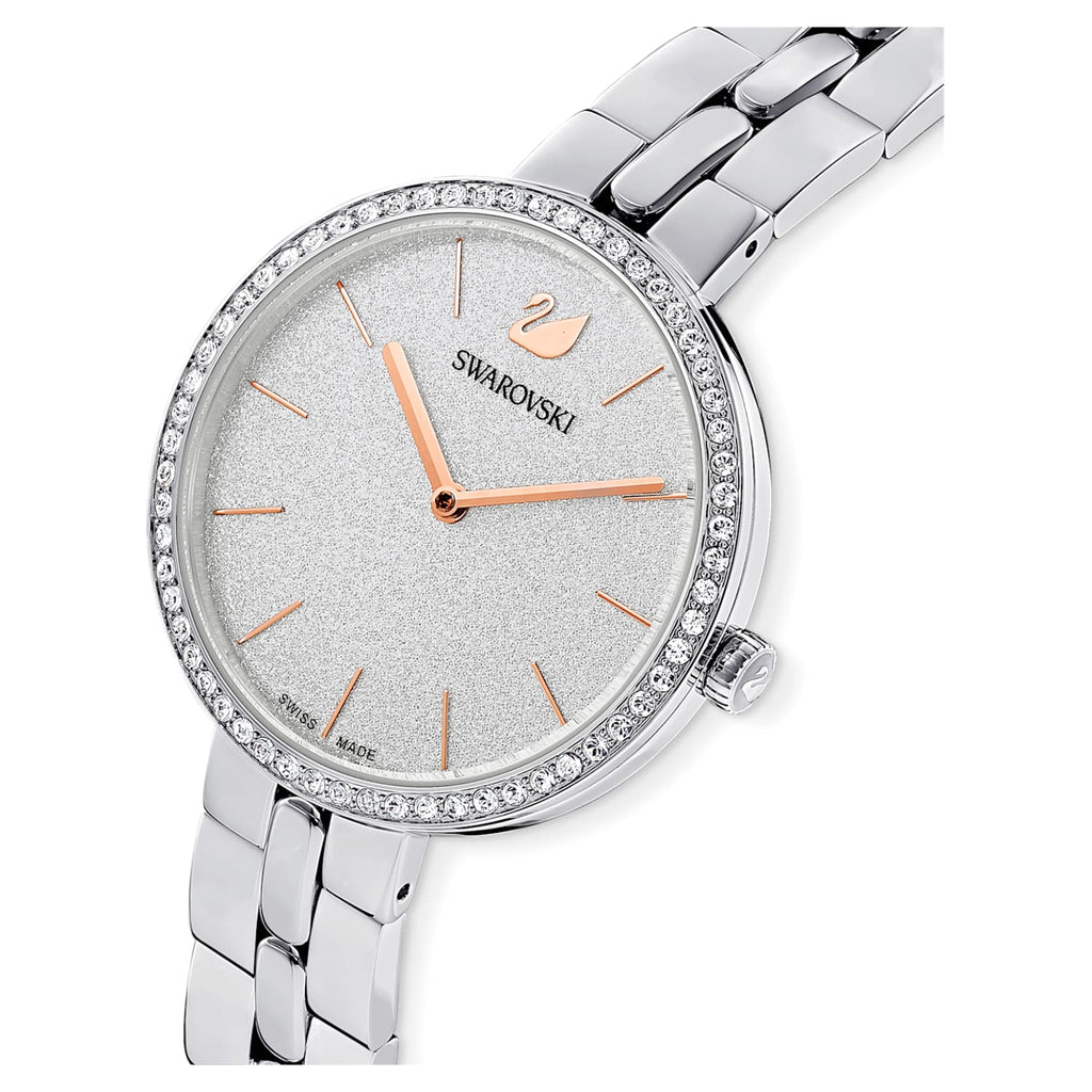  Shop Authentic Swarovski Cosmopolitan Diamond Powder Silver Dial Silver Steel Strap Watch for Women - 5517807 - Luxxuri