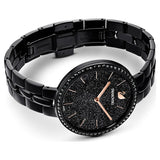 Shop Authentic Swarovski Cosmopolitan PVD Black Dial Black Steel Strap Watch for Women - 5547646 - Luxxuri