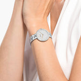  Shop Authentic Swarovski Cosmopolitan Diamond Powder Silver Dial Silver Steel Strap Watch for Women - 5517807 - Luxxuri