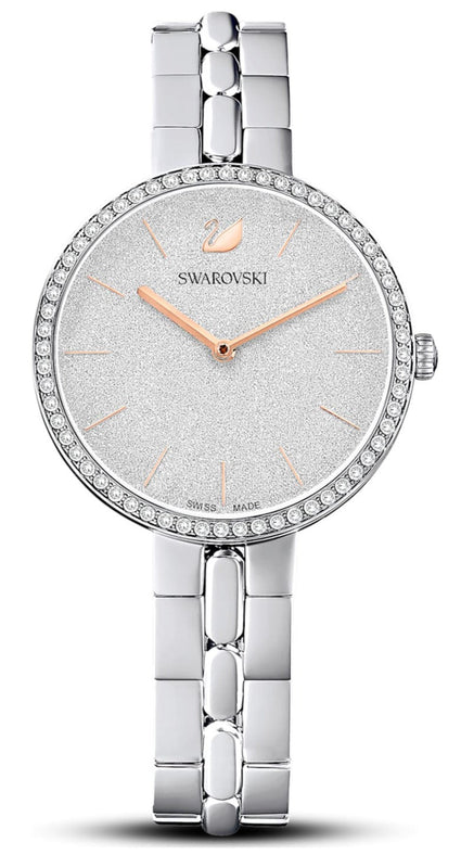  Shop Authentic Swarovski Cosmopolitan Diamond Powder Silver Dial Silver Steel Strap Watch for Women - 5517807 - Luxxuri