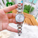  Shop Authentic Calvin Klein Dainty Silver Dial Silver Steel Strap Watch for Women - K7L23146 - Luxxuri