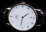  Shop Authentic Daniel Wellington Dapper Sheffield White Dial Black Leather Strap Watch For Men - DW00100092 - Luxxuri