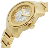  Shop Authentic Movado Bold Pave Gold Dial Gold Steel Strap Watch For Women - 3600255 - Luxxuri