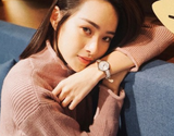  Shop Authentic Calvin Klein Rebel White Grey Dial White Leather Strap Watch for Women - K8P236L6 - Luxxuri