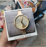  Shop Authentic Michael Kors Jaryn Analog Quartz Gold Dial Gold Steel Strap Watch For Women - MK3546 - Luxxuri