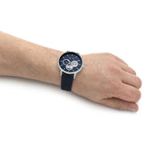  Shop Authentic Armani Exchange Cayde Chronograph Blue Dial Blue Leather Strap Watch for Men - AX2746 - Luxxuri