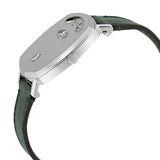  Shop Authentic Gucci Grip Quartz Silver Dial Green Leather Strap Unisex Watch - YA157406 - Luxxuri