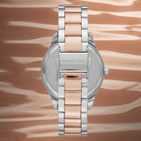  Shop Authentic Michael Kors Layton Three Hand Mother of Pearl White Dial Two Tone Steel Strap Watch For Women - MK6849 - Luxxuri