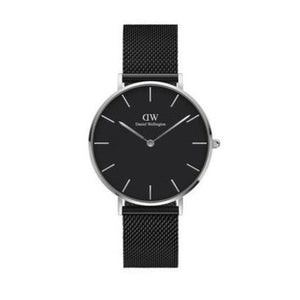  Shop Authentic Daniel Wellington Petite Ashfield Black Dial Black Mesh Strap Watch For Women - DW00100308 - Luxxuri