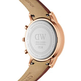  Shop Authentic Daniel Wellington Iconic Chronograph Blue Dial Brown Leather Strap Watch For Men - DW00100639 - Luxxuri