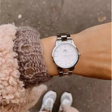  Shop Authentic Daniel Wellington Iconic Link White Dial Silver Steel Strap Watch For Women - DW00100205 - Luxxuri