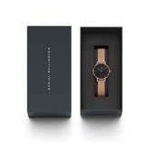  Shop Authentic Daniel Wellington Classic Petite Melrose Black Dial Rose Gold Mesh Bracelet Watch For Women - DW00100217 - Luxxuri