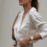  Shop Authentic Daniel Wellington Iconic Link White Dial Two Tone Steel Strap Watch For Women - DW00100358 - Luxxuri