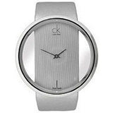  Shop Authentic Calvin Klein Glam Transparent Silver Dial Grey Leather Strap Watch for Women - K9423193 - Luxxuri