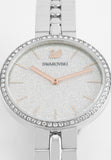  Shop Authentic Swarovski Cosmopolitan Diamond Powder Silver Dial Silver Steel Strap Watch for Women - 5517807 - Luxxuri