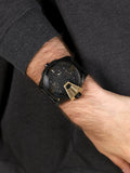  Shop Authentic Diesel Uber Chief Two Hand Black Dial Black Leather Strap Watch For Men - DZ7377 - Luxxuri