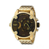  Shop Authentic Diesel Mr Daddy Blue Dial Gold Steel Strap Watch For Men - DZ7347 - Luxxuri